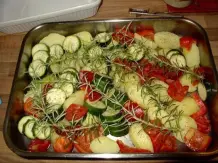Ofengemüse zu Frikadellen