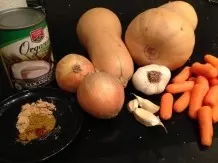 Kürbissuppe mit Kokosmilch und Kreuzkümmel