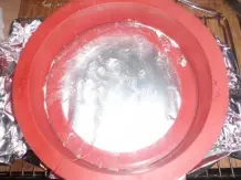 Superpraktische Springform: Silikon und Glas