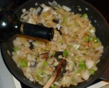Kalbsleber in einer Drei-Zwiebel-Sauce mit Sherry