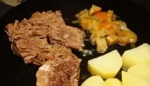 Gulasch Rouladen und Rindfleisch ganz zart