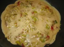 Lauch-Paprika-Pfannkuchen