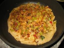 Lauch-Paprika-Pfannkuchen