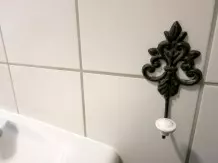 Glänzende Fliesen im Badezimmer mit Autoshampoo