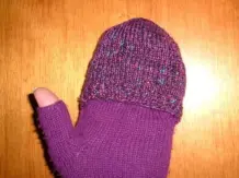 Fingerhandschuhe mit Fäustlingshaube