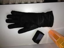 Nasse Lederhandschuhe retten