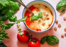 Tomatensuppe aus frischen Tomaten a la konsti