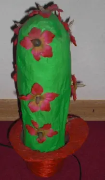 Leuchtkaktus basteln
