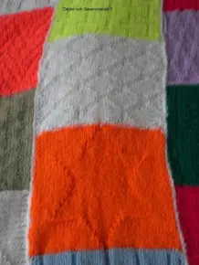 Mollige Patchworkdecke stricken