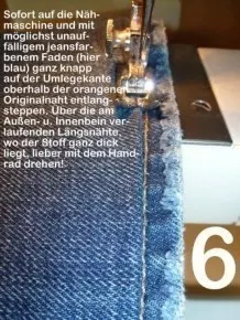 Jeans kürzen & Originalrand erhalten - ohne Schere zu verwenden