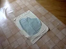 Platz zum Stoff zuschneiden beim Nähen