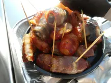 Fingerfood: Aprikosen mit Bacon