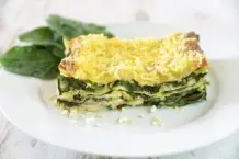 Leichte Spinatlasagne