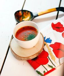 Kalte Rote Beete Suppe