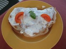 Vollkorn-Eierkuchen mit Garnelen