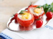 Ei in Tomate - eine kleine Vorspeise