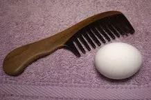 Weiches Haar mit Ei