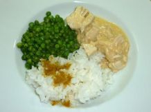 Hühnerbrustragout in Zitronenschaumsauce