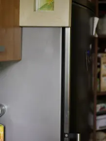 Bilderrahmen am Kühlschrank ohne bohren