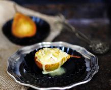 Birnen mit Ziegencamembert überbacken