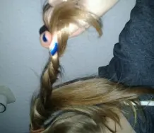 Locken an den Haarspitzen