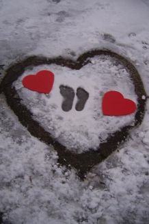 Malen im Schnee