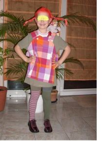 Faschingskostüm-Pippi Langstrumpf