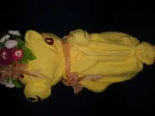 Geschenkverpackung: Handtuch-Teddy