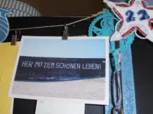Raumteiler mit Tafel- und Pinnwand Funktion
