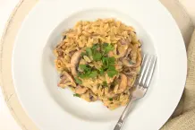 Risoni-Risotto mit Pilzen