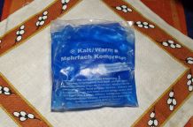 Kühlelement sicher am Körper befestigen
