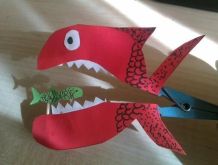 Große Fische & kleine Fische mit Kindern basteln