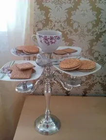 Kerzenleuchter als Etagere