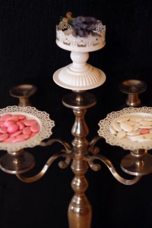 Kerzenleuchter als Etagere