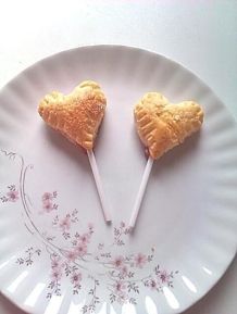 Blätterteigherz am Stiel - Heart Pop