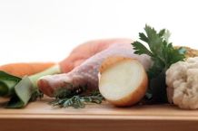 Hühnchen zweifach verwerten - Suppe und Brathuhn