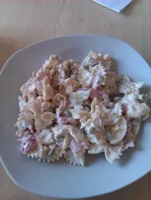 Nudelsalat - mit saurer Sahne ohne Mayonnaise