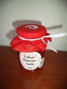 Erdbeer-Rhabarber-Vanille-Marmelade