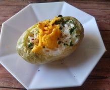 Kartoffeln mit Rührei-Füllung