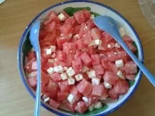 Wassermelone mit Feta