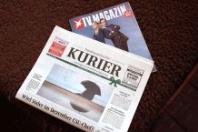 Zeitungen im Zeitungsladen kaufen