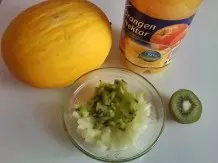 Fruchteis Honigmelone-Kiwi