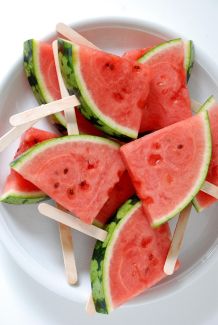Wassermelone am Stil