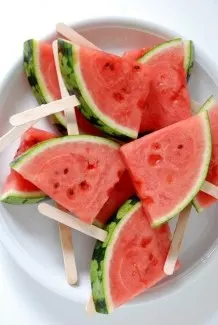 Wassermelone am Stil
