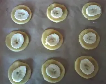 Sandwich Kekse - gefüllt mit Banane und Schokolade