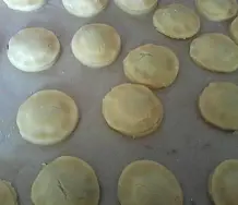 Sandwich Kekse - gefüllt mit Banane und Schokolade