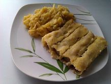Cannelloni mit Champignons-Hackfleischfüllung