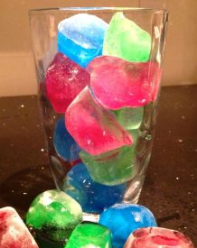 Bunte Eiswürfel