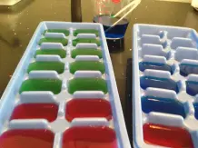 Bunte Eiswürfel