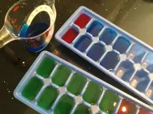Bunte Eiswürfel